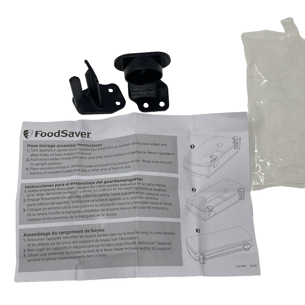 Food Saver Hose Holders Storage Assembly Replacement Parts with Guide